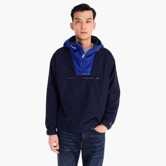 J. Crew Other - J.Crew Always Navy Cobalt Anorak 1/4-Zip Jacket XL